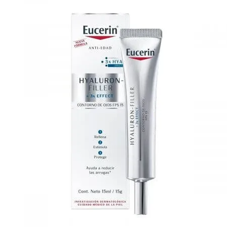 Eucerin Hyaluron Filler Crema pentru conturul ochilor cu efect triplu anti-imbatranire, 15 ml — preț și oferte