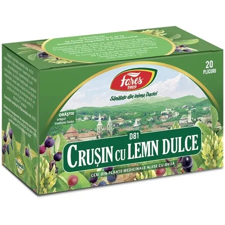 Ceai Crusin cu Lemn Dulce D81, 20 plicuri, Fares — preț și oferte
