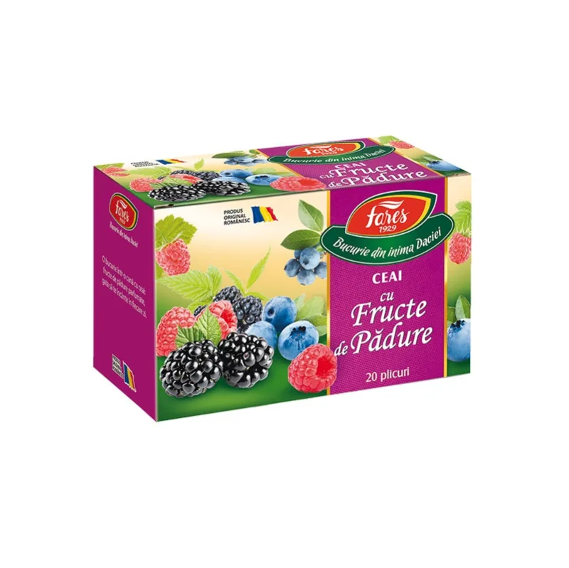 Ceai Fructe de Padure Aromfruct, 20 plicuri, Fares — preț și oferte