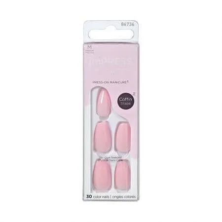 Unghii false Impress, Pink Dream Medium Coffin, Kiss — preț și oferte