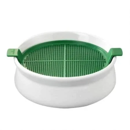 Vas de ceramica cu sita pentru germinare seminte mucilaginoase, Germline — preț și oferte