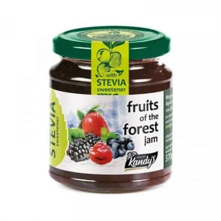 Gem de fructe de padure indulcit cu Stevia, 370 g, Kandy's — preț și oferte