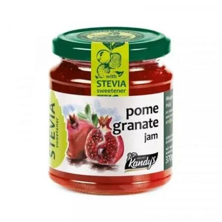 Gem de rodie indulcit cu Stevia, 370 g, Kandy's — preț și oferte