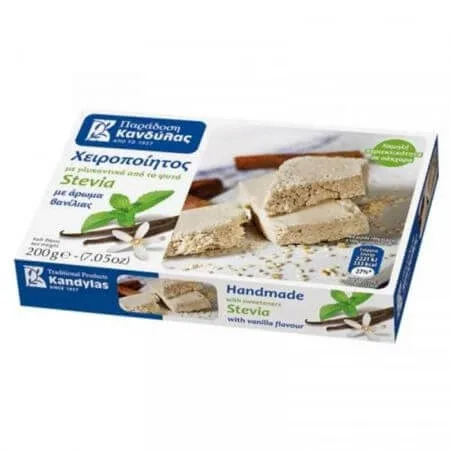 Halva cu vanilie indulcita cu Stevia, 200 g, Kandylas — preț și oferte
