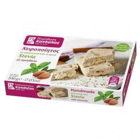 Halva cu migdale indulcita cu Stevia, 200 g, Kandylas — preț și oferte