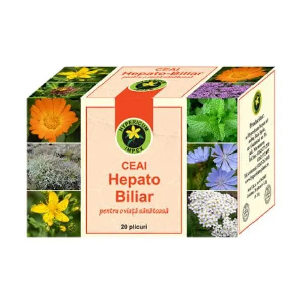 Ceai hepato-biliar, 20 plicuri, Hypericum — preț și oferte