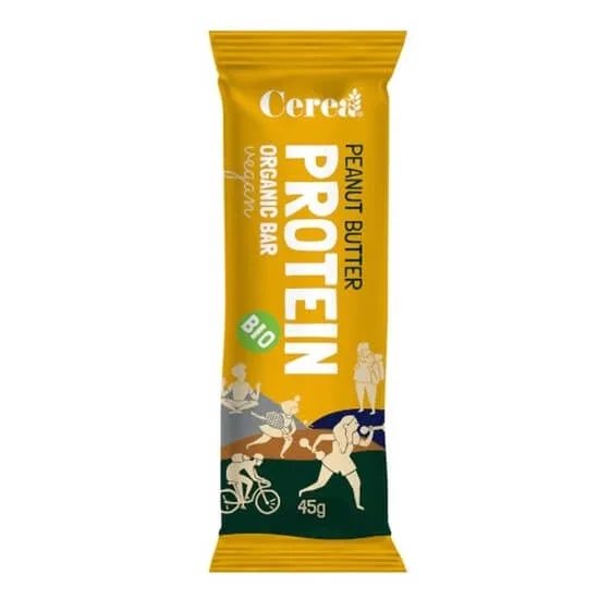 Baton ecologic cu unt de arahide Protein, 45 g, Cerea — preț și oferte