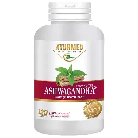 Ashwagandha Rasayan, 120 tablete, Ayurmed — preț și oferte