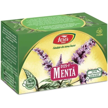 Ceai de Menta D125, 20 plicuri, Fares — preț și oferte