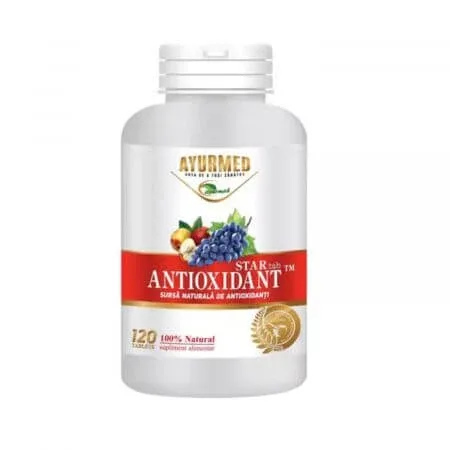 Antioxidant Star, 120 tablete, Ayurmed — preț și oferte