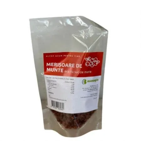 Merisoare de munte infuzate cu suc de mere, 135 g, Managis — preț și oferte