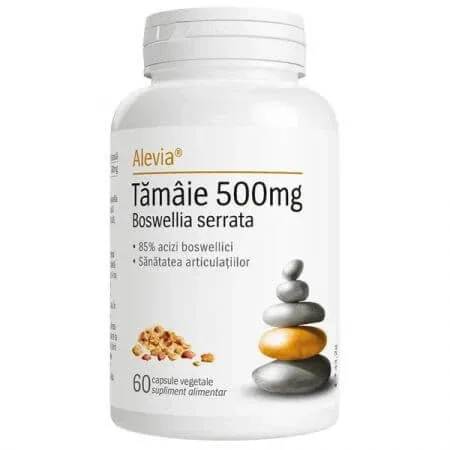Tamaie 500 mg Boswellia Serrata, 60 capsule, Alevia — preț și oferte