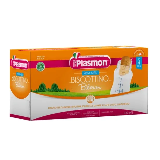 Biscuiti pentru biberon, +4 luni, 600 g, Plasmon — preț și oferte