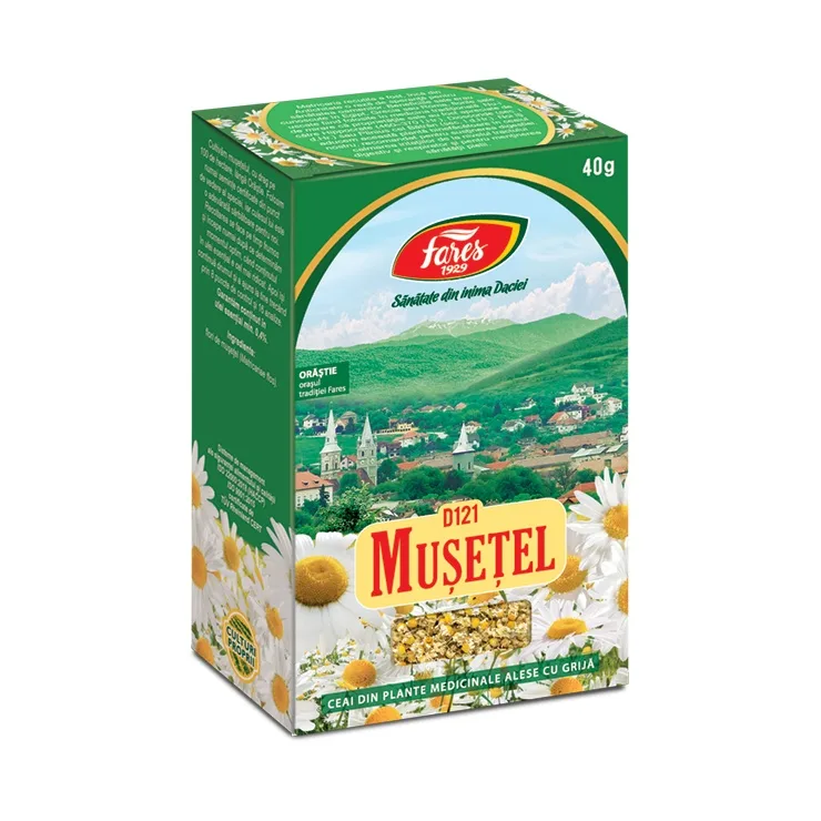 Ceai Musetel D121, 40 g, Fares — preț și oferte