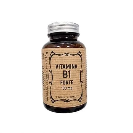 Vitamina B1 Forte, 100 mg, 60 capsule, Remedia Laboratoarele Remedia — preț și oferte