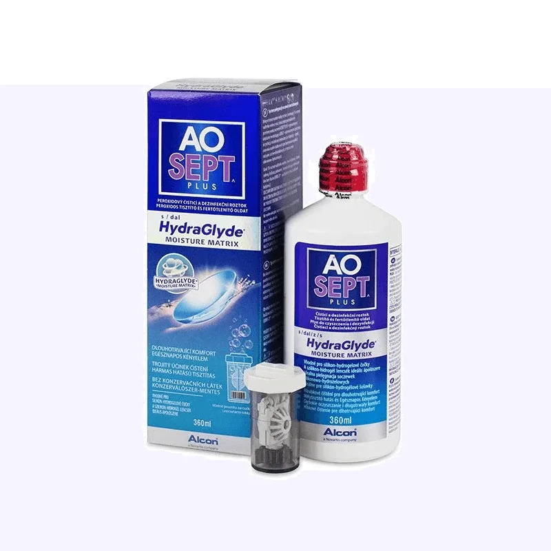 Sistem de ingrijire a lentilelor de contact Aosept Plus cu HydraGlyde Moisture Matrix, 360 ml, Alcon — preț și oferte