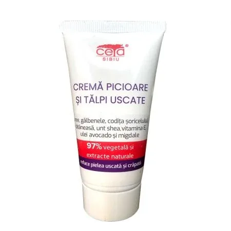 Crema pentru picioare si talpi uscate, 50 ml, Ceta Sibiu — preț și oferte