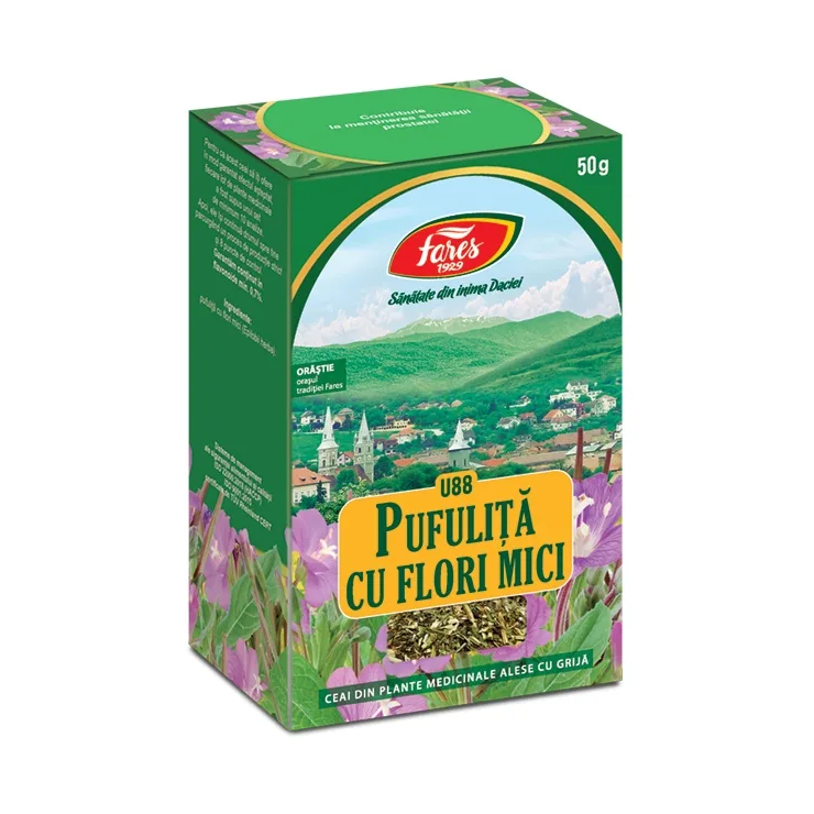 Ceai pufulita flori mici hb x50g (Fares) — preț și oferte