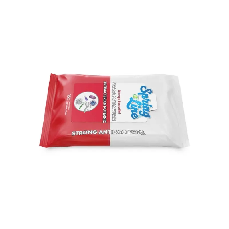 Servetele umede antibacteriene, 15 bucati, Spring Line — preț și oferte
