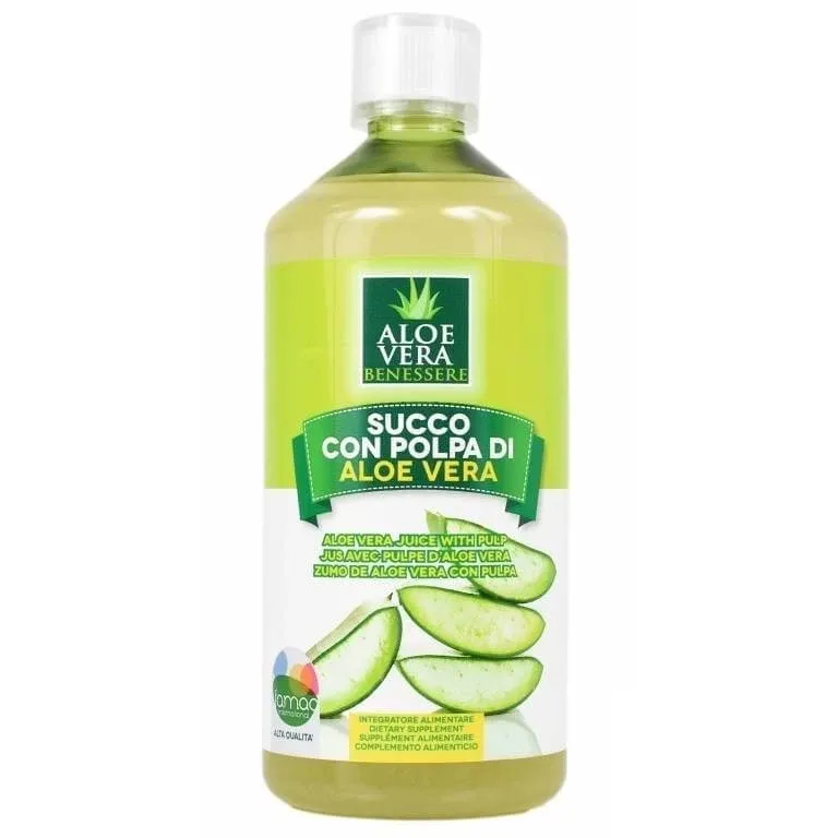 Suc aloe vera pulpa natur 1L, Benessere — preț și oferte