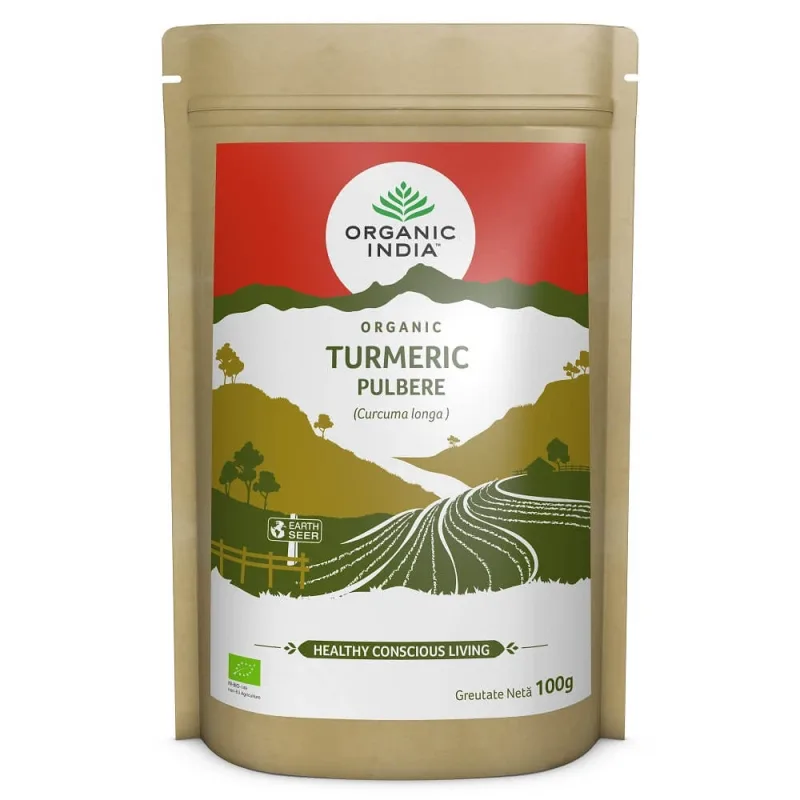 Turmeric Pulbere, 100g, Organic India — preț și oferte