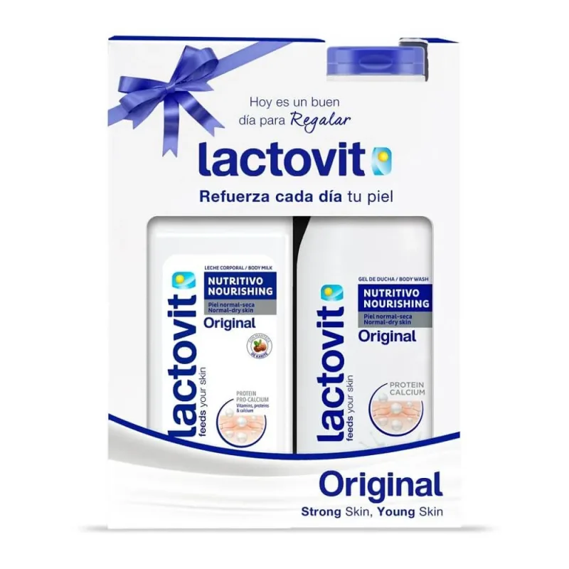 Pachet Gel de dus 600 ml si Lapte de corp 400 ml Original, Lactovit — preț și oferte