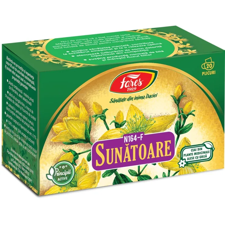 Ceai de Sunatoare, 20 plicuri, Fares — preț și oferte