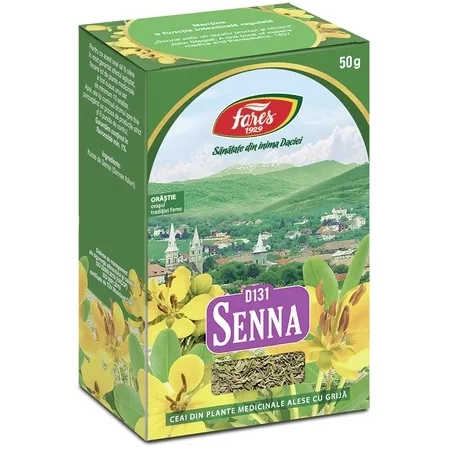 Ceai Senna Frunze, D131, 50 g, Fares — preț și oferte