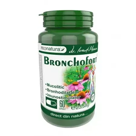 BronchoFort, 60 capsule, Pro Natura — preț și oferte
