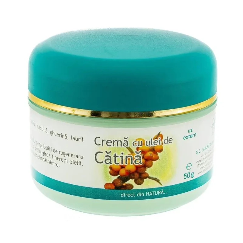 Crema cu ulei de catina, 50 g, Pro Natura — preț și oferte