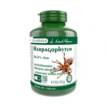 Harpagophytum, 200 capsule, Pro Natura — preț și oferte