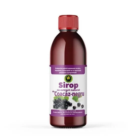 Sirop de coacaz negru cu zahar, 500 ml, Hypericum — preț și oferte