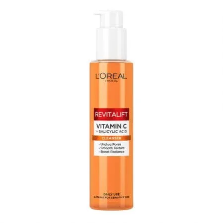 Gel de curatare spumant imbogatit cu Vitamina C si Acid Salicilic, Revitalift Clinical, 150 ml, Loreal Paris — preț și oferte