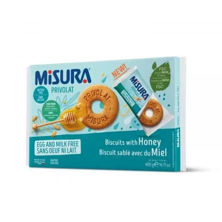Biscuiti cu miere, 400 g, Misura — preț și oferte