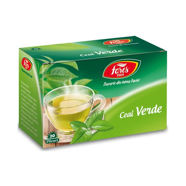 Ceai Verde, 20 plicuri, Fares — preț și oferte