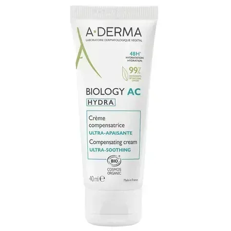 A-Derma Biology AC Hydra Crema pentru fata ultra calmanta, 40 ml — preț și oferte