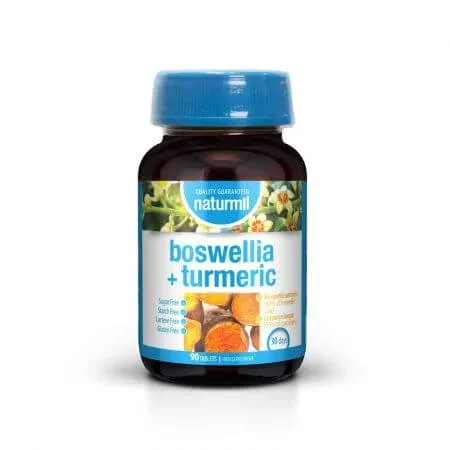 Boswellia + Turmeric, 90 tablete, Naturmil — preț și oferte