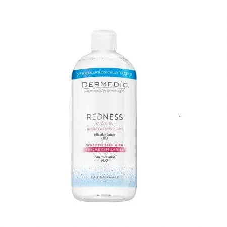 Apa micelara pentru ten sensibil H2O Redness Calm, 500 ml, Dermedic — preț și oferte