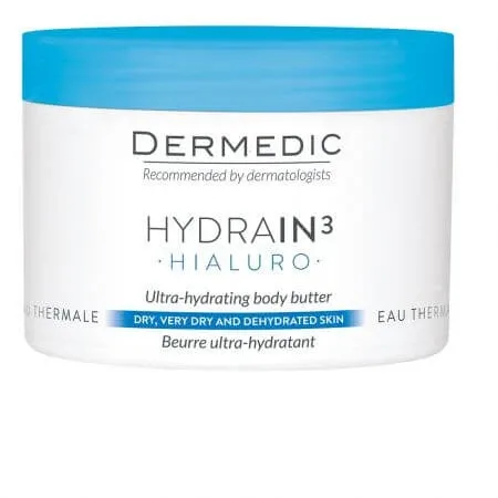 Dermedic Hydrain3 Unt de corp ultra-hidratant Hialuro, 225 ml — preț și oferte