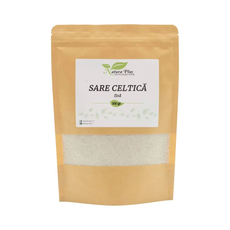 Sare celtică fină, 500 g, Natura Plus — preț și oferte