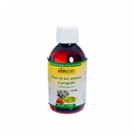 Sirop din flori de tei, anason si propolis, 100 ml, Elidor — preț și oferte