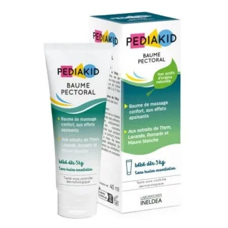 Balsam pentru masaj pectoral, 40 ml, Pediakid Lab. Ineldea — preț și oferte