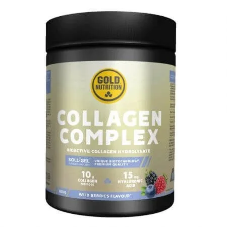 Collagen Complex cu aroma de fructe de padure, 300 g, Gold Nutrition — preț și oferte
