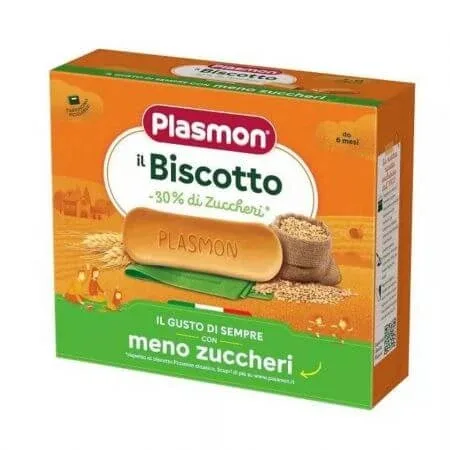 Biscuiti cu 30% zahar redus, 320 g, Plasmon — preț și oferte
