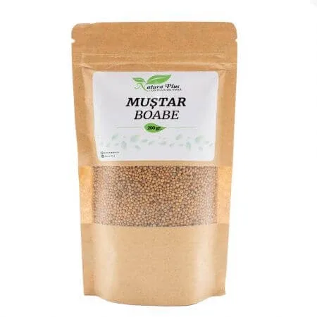 Mustar boabe, 200g, Natura Plus — preț și oferte