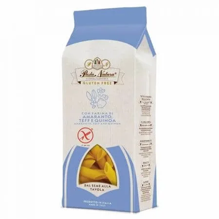 Penne Bio din amarant, teff si quinoa, 250 g, Pasta Natura — preț și oferte