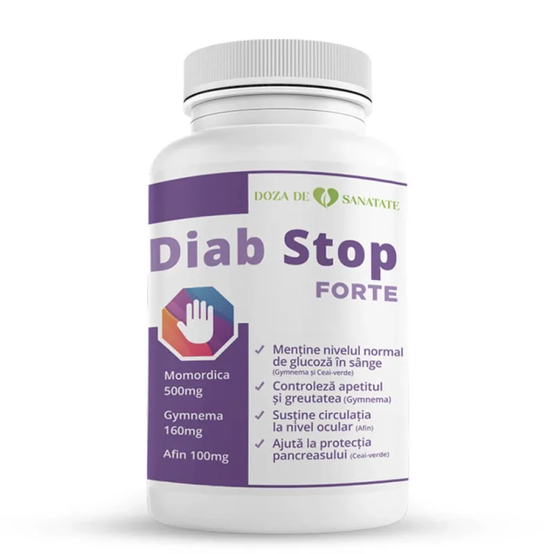 Diab Stop Forte, 30 comprimate, Doza de Sanatate — preț și oferte