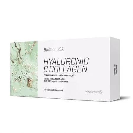 Acid Hialuronic si Colagen, 120 capsule, BioTech USA — preț și oferte