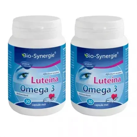 Pachet Luteina Omega 3, 30 capsule + 30 capsule, Bio Synergie — preț și oferte