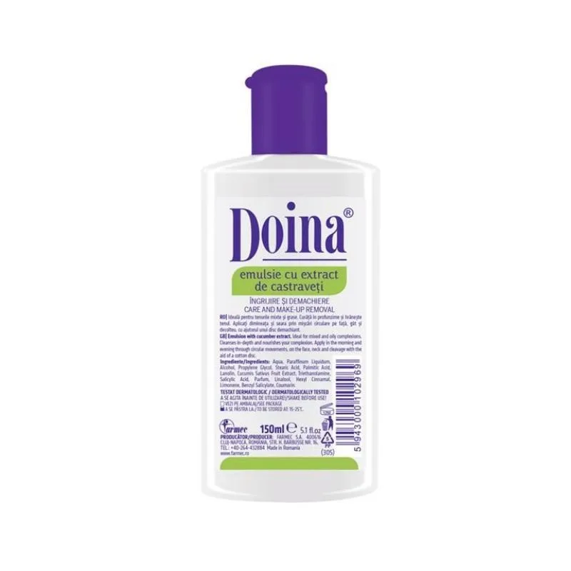 DOINA Emulsie nutr castraveti x150ml 315 FARMEC — preț și oferte